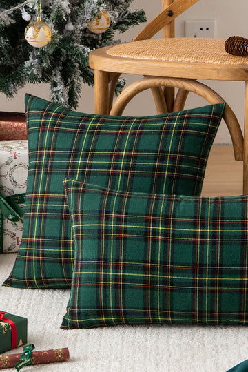 Christmas Gift Plaid Pillowcase